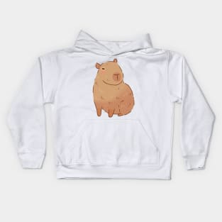 Capybara illustration Kids Hoodie